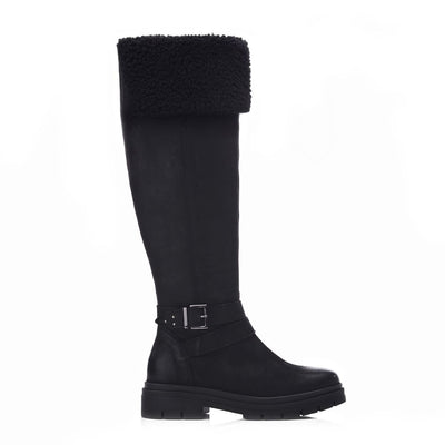 Indiie Black Nubuck Boots