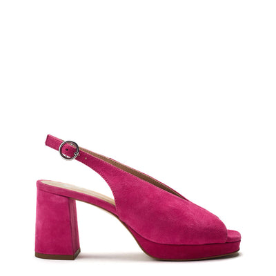 Jacinta Pink Suede Sandals