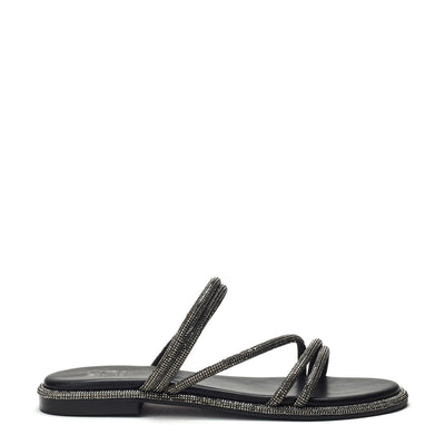 Jannay Black Porvair Sandals