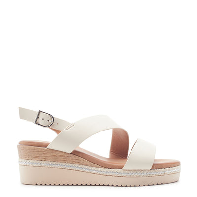 Joani Off White Porvair Sandals