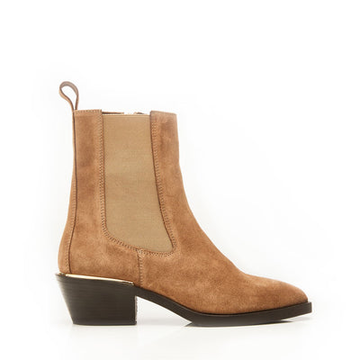 Kaela Taupe Suede Boots