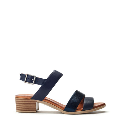 Kala Navy Leather Sandals