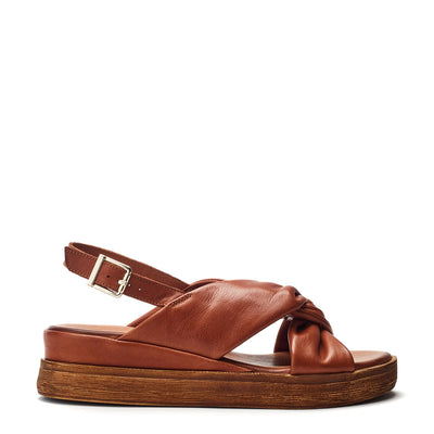 Kalmia Tan Leather Sandals