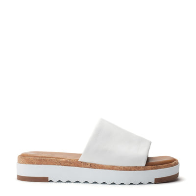 Kanzan White Leather Sandals