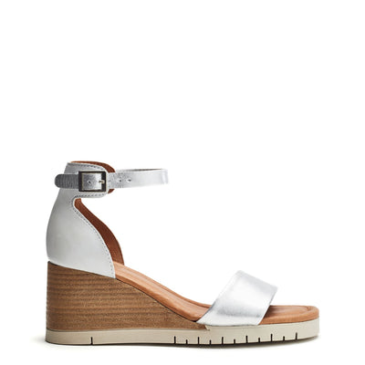 Karia White Leather Sandals