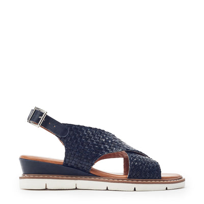 Keela Navy Leather Sandals