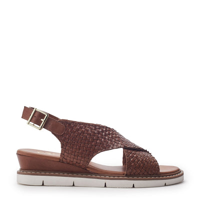 Keela Tan Leather Sandals