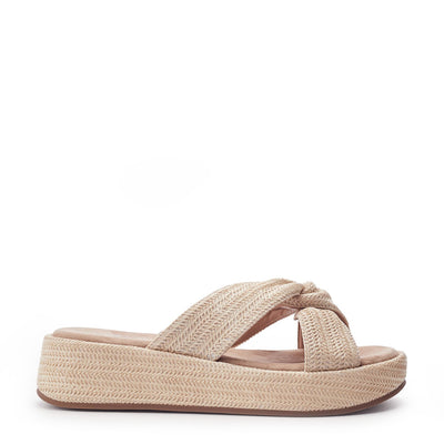 Keeli Light Natural Textile Sandals