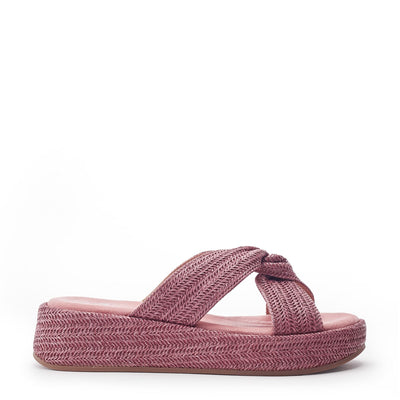 Keeli Pink Textile Sandals