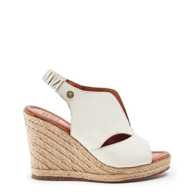 Keerah Off White Leather Sandals