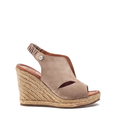 Keerah Taupe Suede Sandals