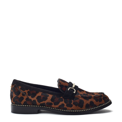 Kinzey Leopard Pony Hair Shoes