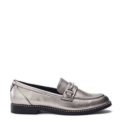 Kinzey Pewter Leather Shoes