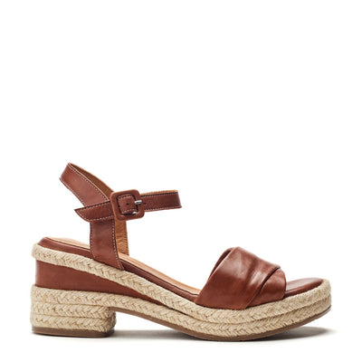 Kizara Tan Leather Sandals