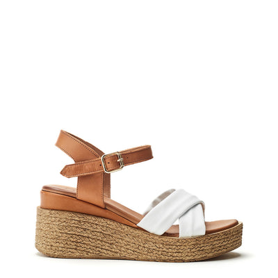 Kona White Leather Sandals