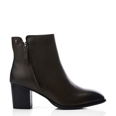 Lakayla Olive Leather Boots
