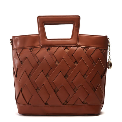 Lattice Tote Tan Porvair 