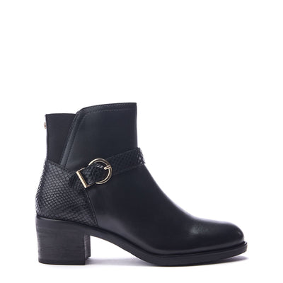 Leighton Black Leather Boots