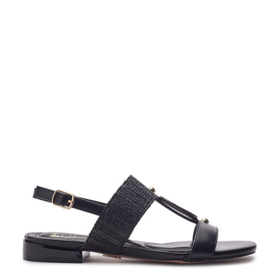 Lexiia Black Porvair Sandals