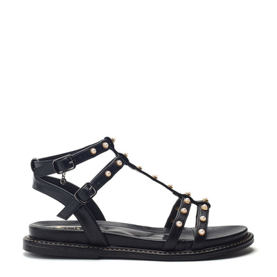 Leytona Black Porvair Sandals