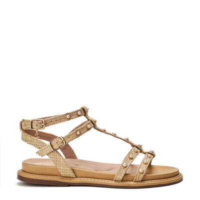 Leytona Natural Textile Sandals