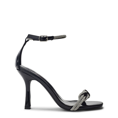 Lezara Black Porvair Sandals
