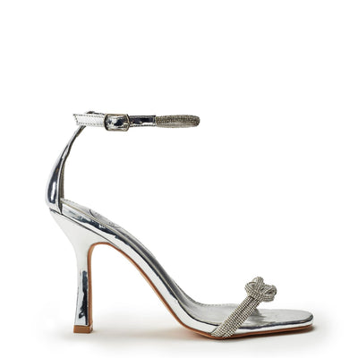 Lezara Silver Porvair Sandals