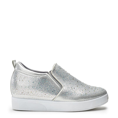Liila Silver Textile Trainers