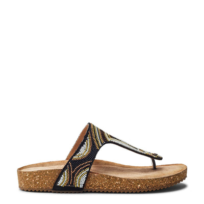 Lisara Black Porvair Sandals