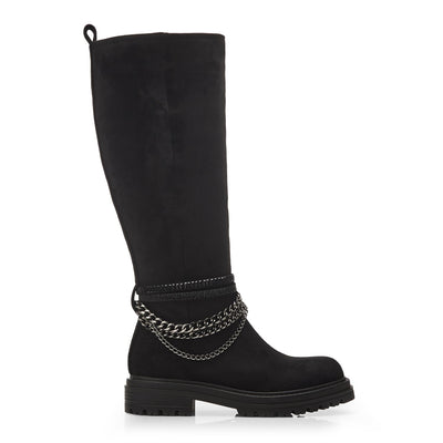 Litzy Black Alcantara Boots