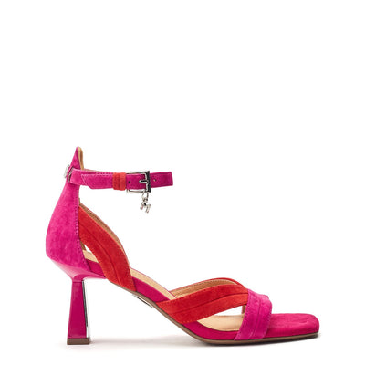 Livelia Pink Suede Sandals