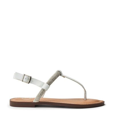 Livora White Porvair Sandals