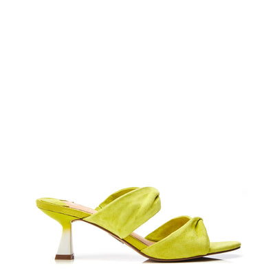 Loola Lime Green Suede Sandals