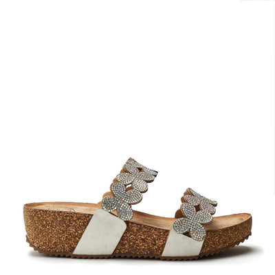 Lorina Grey Porvair Sandals