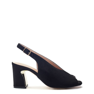 Love Black Alcantara Alcantara Sandals