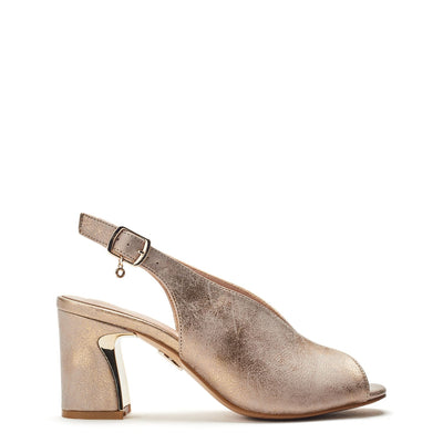 Love Taupe Metallic Sandals