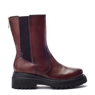 Luccio Tan Leather Boots