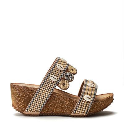 Lurina Camel Porvair Sandals
