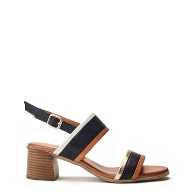 Luzula Black Leather Sandals