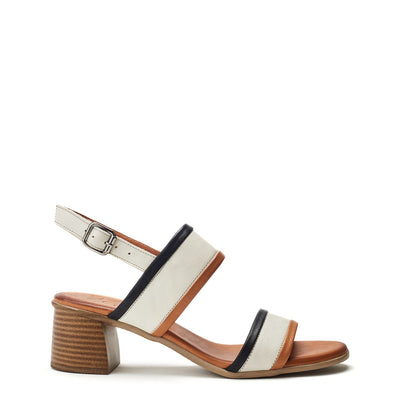 Luzula Off White Leather Sandals