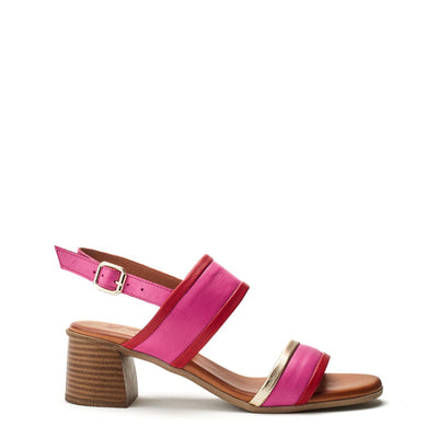 Luzula Pink Leather Sandals