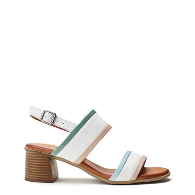 Luzula White Leather Sandals