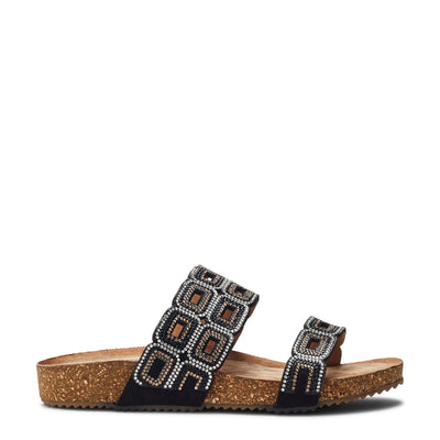 Lynora Black Porvair Sandals