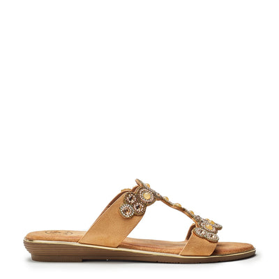 Lyrah Beige Porvair Sandals