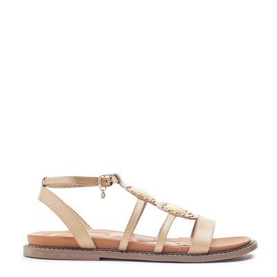 Lysandra Beige Porvair Sandals