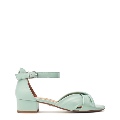 Macadamia Sage Leather Sandals