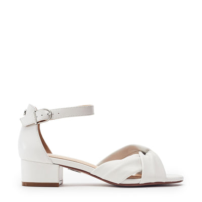 Macadima White Leather Sandals