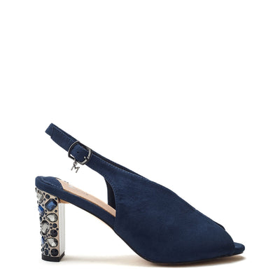 Maeva Navy Alcantara Sandals