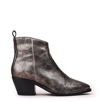 Maevie Pewter Leather Boots
