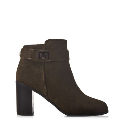 Maricella Khaki Suede Boots